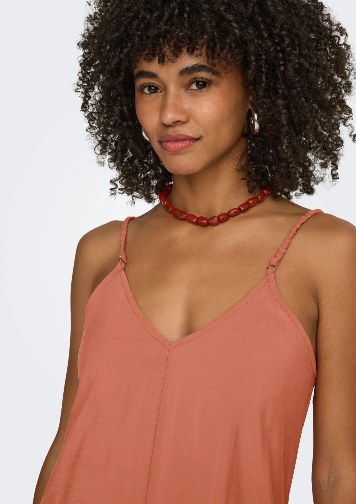 Only Vestito Donna Madeli Arancio 15371094 Aragon ONLY 