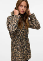 Vero Moda Giubbino Donna Malou Marrone Animalier 10330969 Irish Cream VERO MODA 