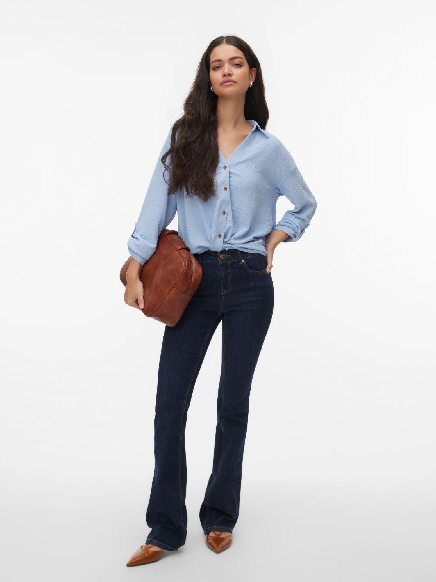 Vero Moda Camicia Donna Brunnera Blue VMIzzy 10340338 Brunnera Blue VERO MODA 