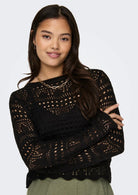 Jacqueline De Yong Maglia Donna Sun Nera 15287384 Black JACQUELINE DE YONG 
