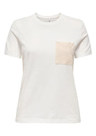 Only T-Shirt Donna Enja Bianca 15369258 Cloud Dancer ONLY 