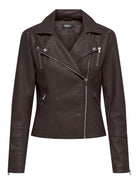 Only Giacca in Finta Pelle Donna Gemma Chocolate Torte 15153079 Chocolate Torte ONLY 