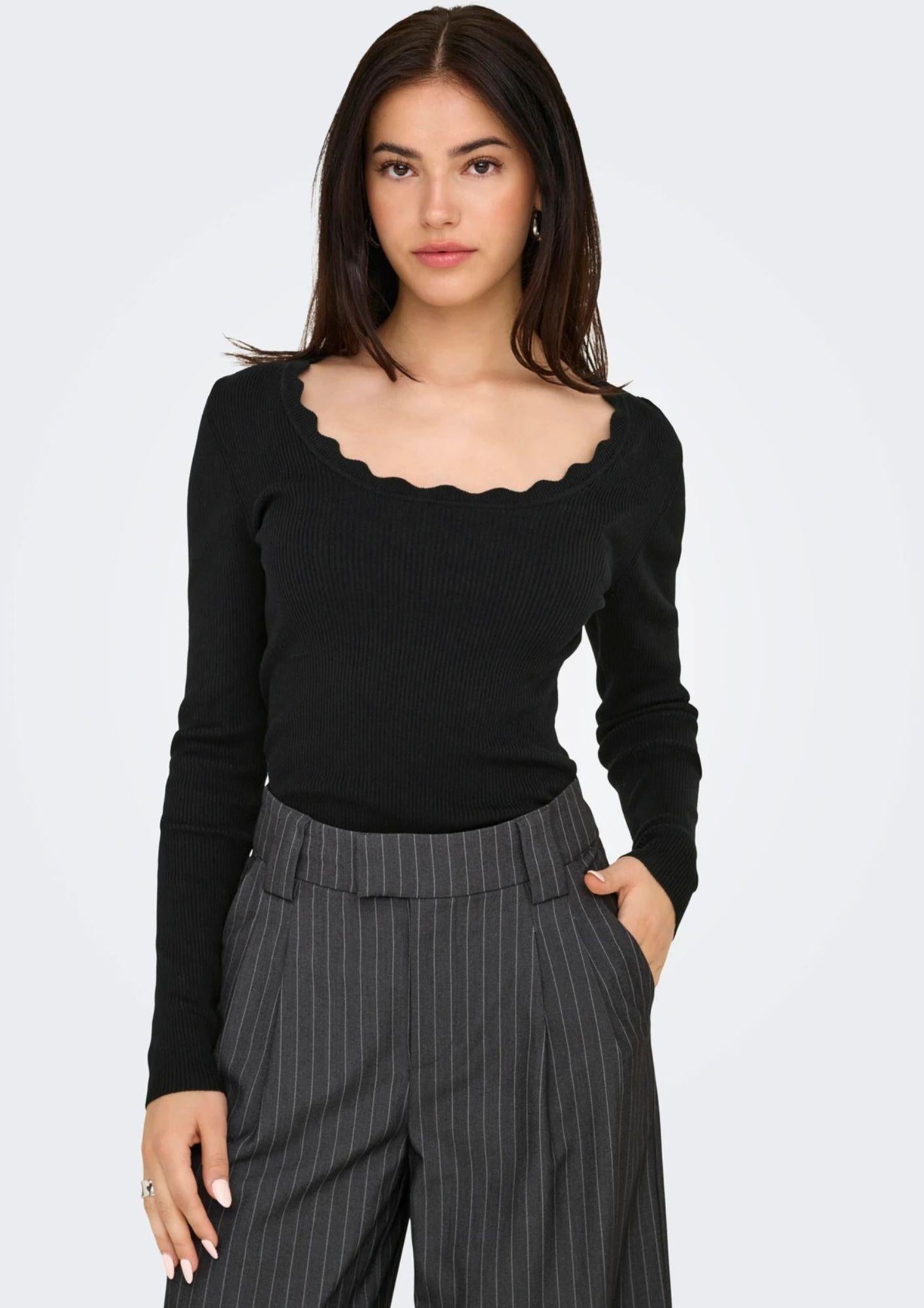 Jacqueline De Yong Pullover Donna Nanna Black 15355459 Black JACQUELINE DE YONG 