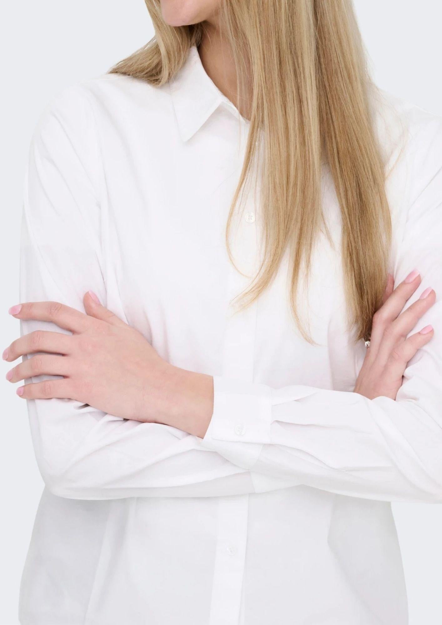 Only Camicia Donna Dea Bianca 15370328 Bright White ONLY 