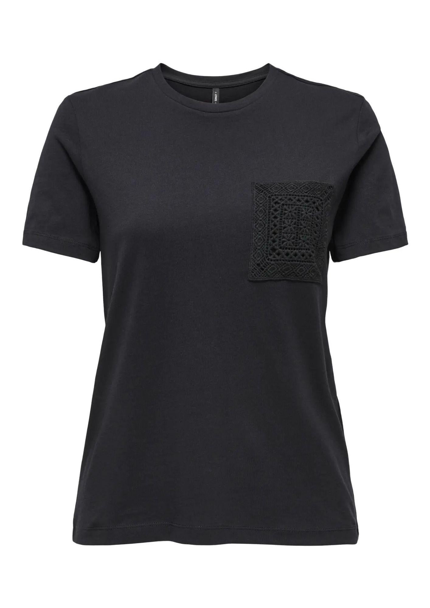 Only T-Shirt Donna Enja Nera 15369258 Black Ena ONLY 