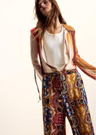 Desigual Pantalone Donna Pantbeattle Palazzolacoix Multicolore 26SWPW49 9019 DESIGUAL 