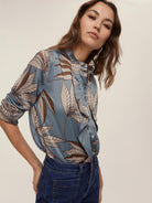 Emme Marella Camicia dritta stampata Neon Donna Carta da zucchero 2525116201200 008 EMME MARELLA 