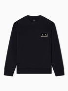 Armani Exchange Felpa Uomo Nera Girocollo in Cotone XM001892 AF10818 MC004 ARMANI EXCHANGE 