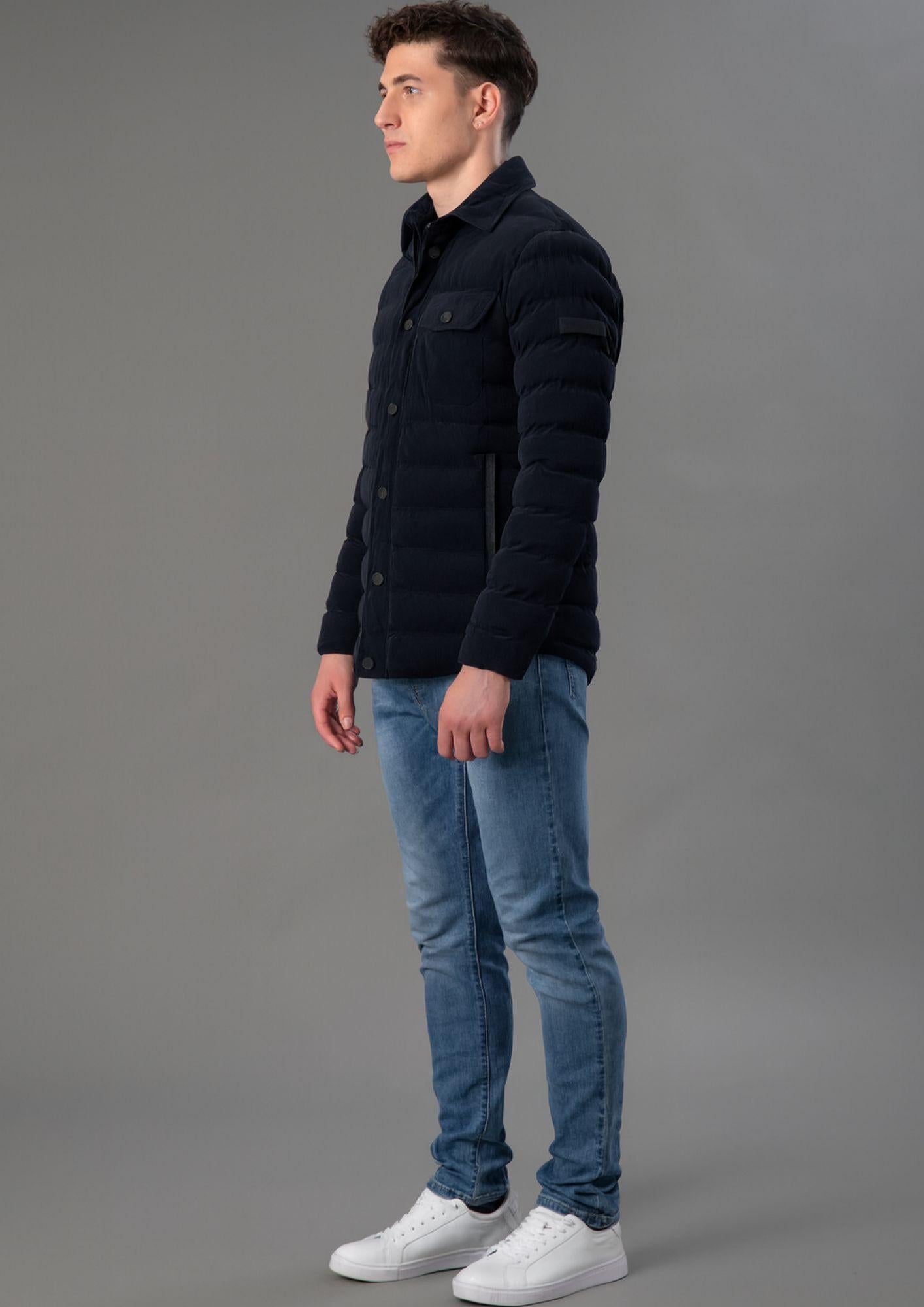Rihunik Giubbino Uomo Gordon Forest Blu Black RIMA261J F0149 998 RIHUNIK 