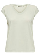 Top Only Donna Silvery Verde 15136069 Green Lily ONLY 