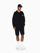 Armani Exchange Felpa con cappuccio e zip con logo ricamato Uomo Nero XM000371 AF10818 UC001 ARMANI EXCHANGE 