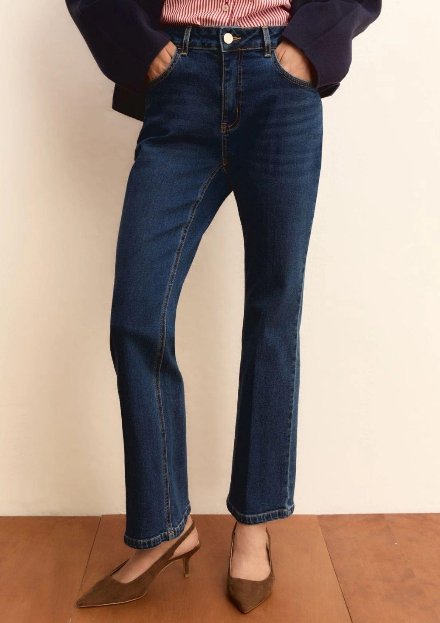 Emme Marella Jeans Donna Emmslimflare Blu Medio 2615181061200 002 EMME MARELLA 