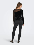 Only ONLSMOOTH Top  Donna Nero 15360668 Black Assymetric ONLY 