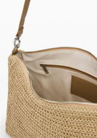 Desigual Borsa Donna Bag Half Logo Raffia Leiria Beige 26SAXO04 1014 DESIGUAL 