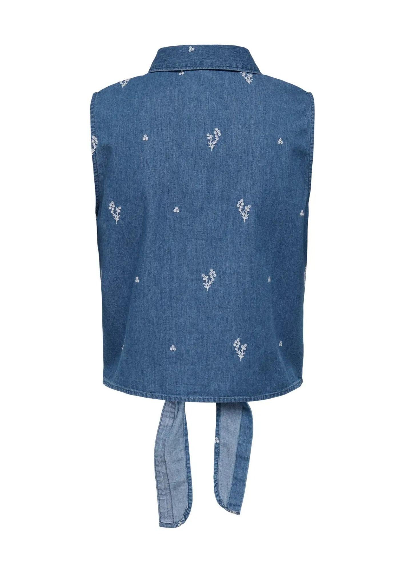 Jacqueline De Yong Camicia Donna Kai Blu Denim Chiaro 15321112 Light Blue Denim JACQUELINE DE YONG 