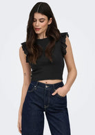 Only Top Donna Mathilda Nero 15308890 Black ONLY 