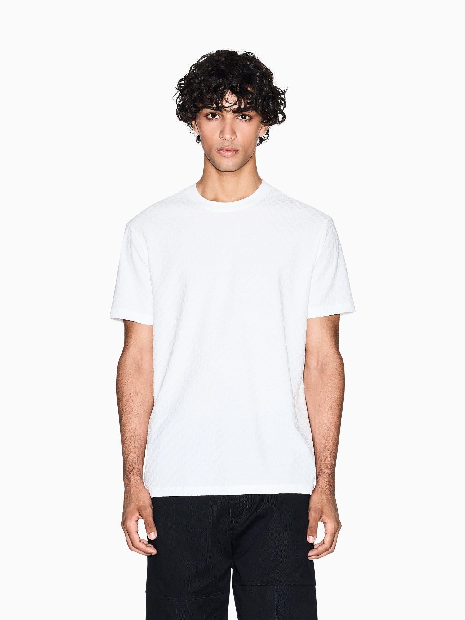 Armani Exchange T-shirt regular fit tessuto jacquard Uomo Bianco XM001431 AF10337 F0051 ARMANI EXCHANGE 