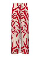 Only Pantalone Donna Sakura Bianco e Rosso 15366882 Barbados Cherry ONLY 