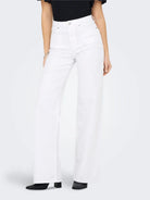 Only Jeans Donna Bianco Wide Fit Onlmadison 15310632 White ONLY 