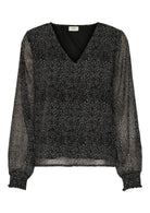 Jacqueline De Yong Top Donna Nero a Punti 15355429 Black DOTS JACQUELINE DE YONG 