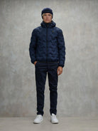 Blauer Piumino ad angoli Piery Uomo Blu interno tabacco BLUC03233 7308 888 BLAUER 