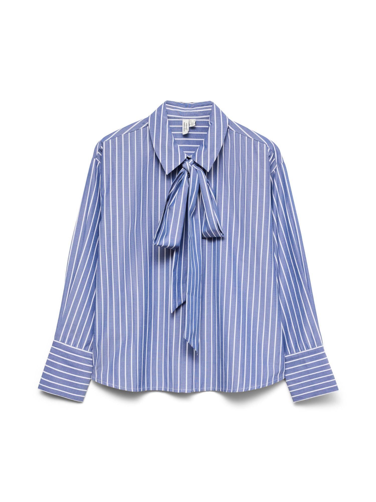 Vero Moda Camicia Donna Dark Denim VMIslunn 10342449 Dark Denim Snow white VERO MODA 