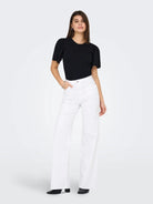 Only Jeans Donna Bianco Wide Fit Onlmadison 15310632 White ONLY 