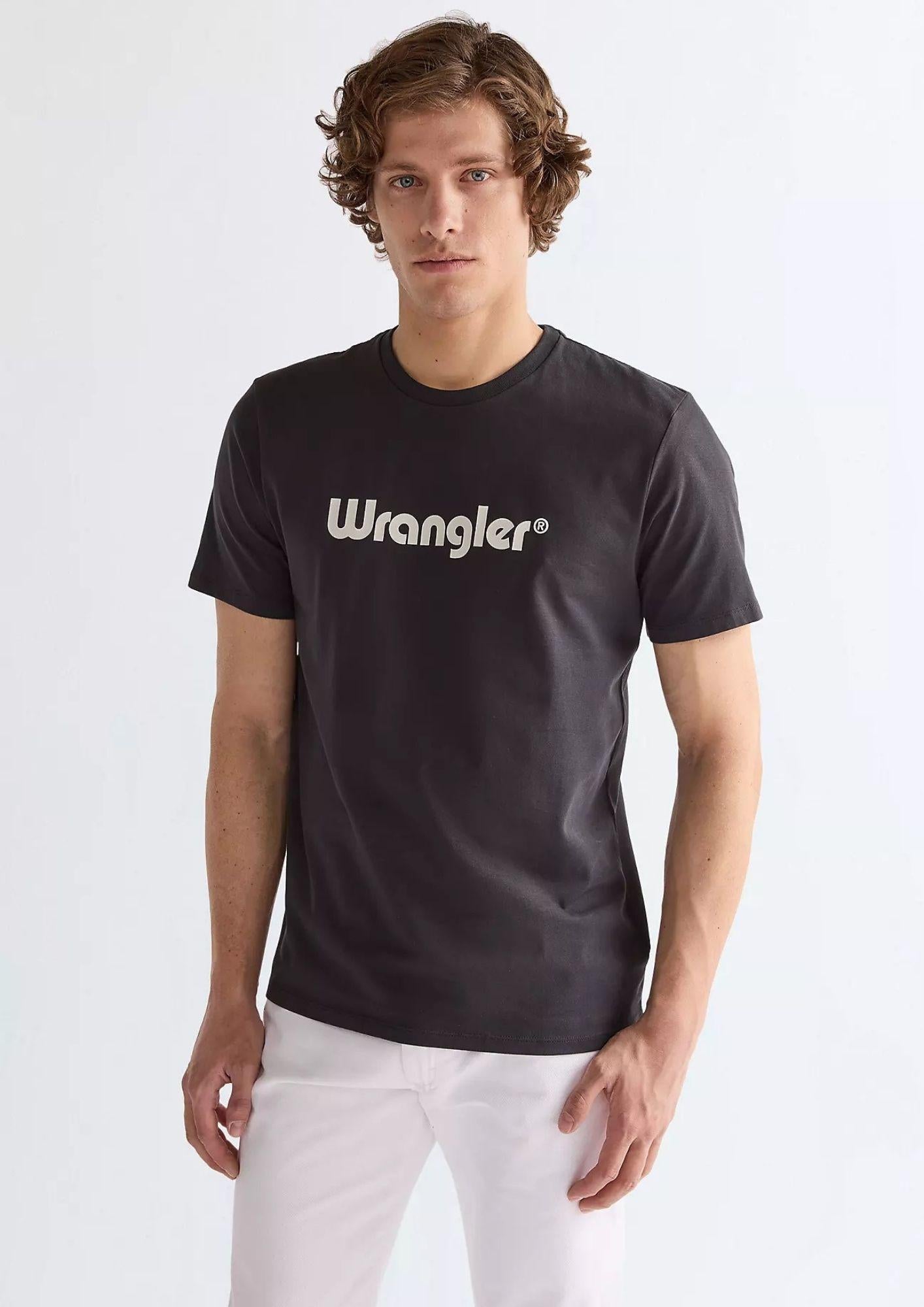 Wrangler T-Shirt Uomo Nera 112350526 BLACK WRANGLER 