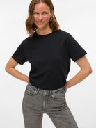 Vero Moda AWNAIMA T-Shirt Donna Nero 10294544 Black VERO MODA 