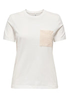 Only T-Shirt Donna Enja Bianca 15369258 Cloud Dancer ONLY 