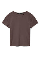 Vero Moda T-Shirt Donna Chloe Marrone Cioccolata 10306894 Chocolate Martini VERO MODA 