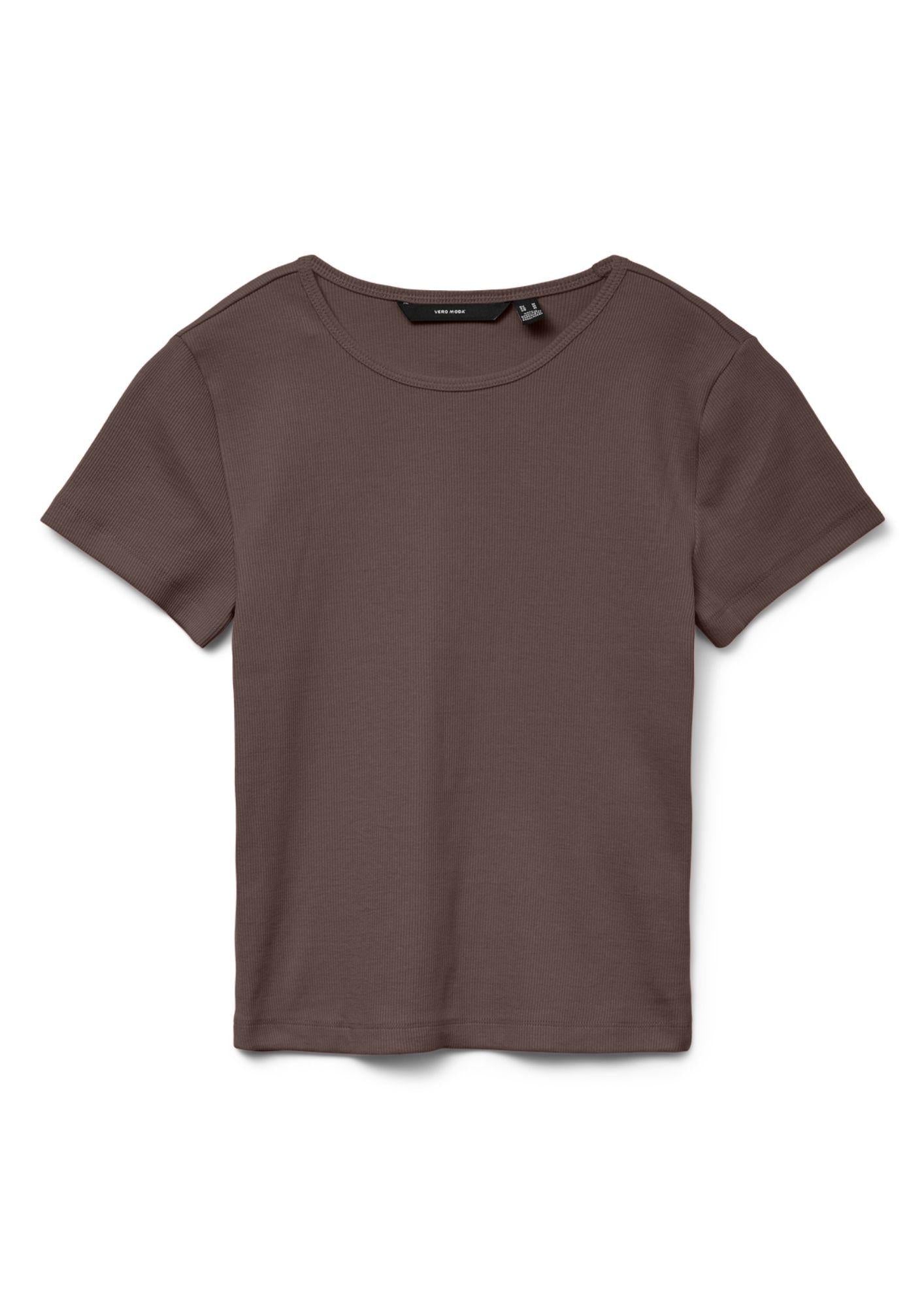 Vero Moda T-Shirt Donna Chloe Marrone Cioccolata 10306894 Chocolate Martini VERO MODA 