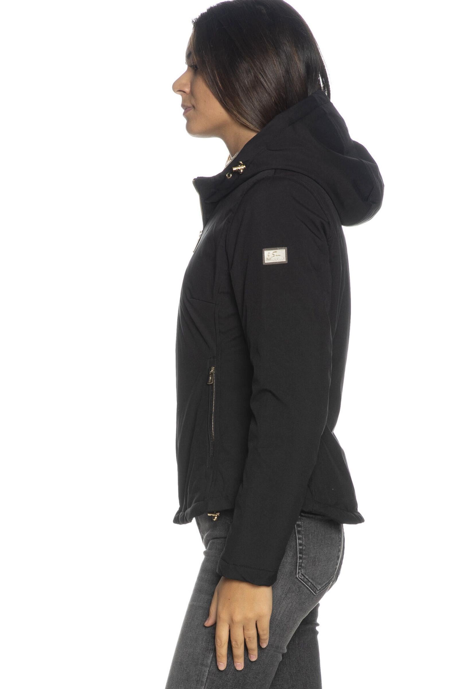 Yes Zee Giacca Invernale Donna Nero J028 M200 0801 YES ZEE 