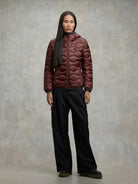 Blauer Piumino ad onde Camelia Donna Rosso interno lontra BLDC03095 6047 50A BLAUER 