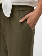 Vero Moda Pantalone Donna Caia Verde 10333796 Deep Lichen Green VERO MODA 