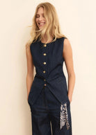 Emme Marella Gilet Donna Emicachi Blu 2615151014200 001 EMME MARELLA 