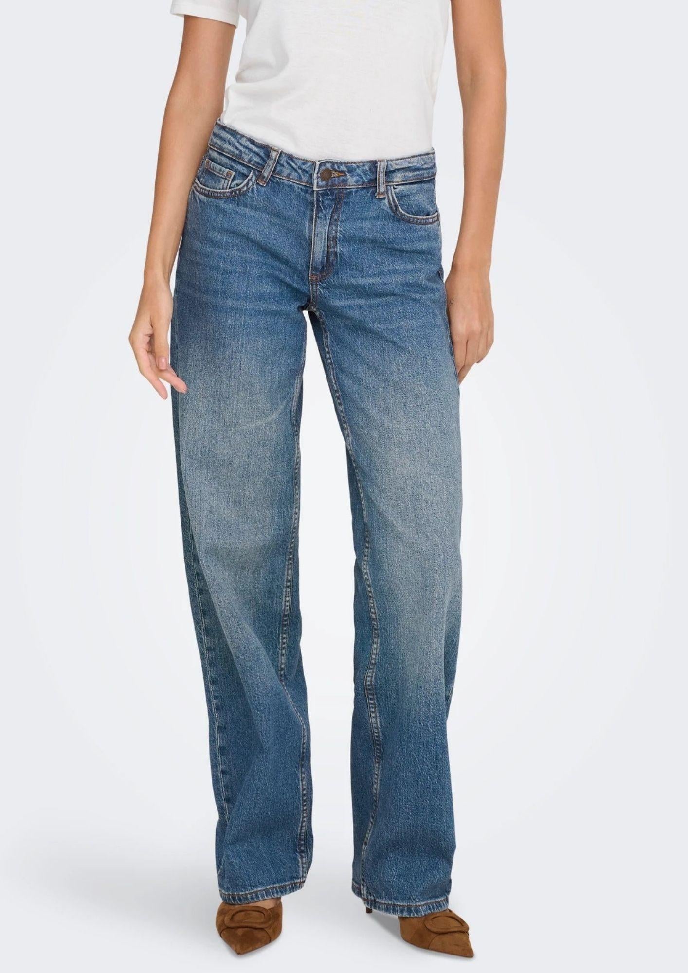 Jacqueline De Yong Jeans Donna Katie Blu Denim Medio 15366858 Medium Blue Denim JACQUELINE DE YONG 