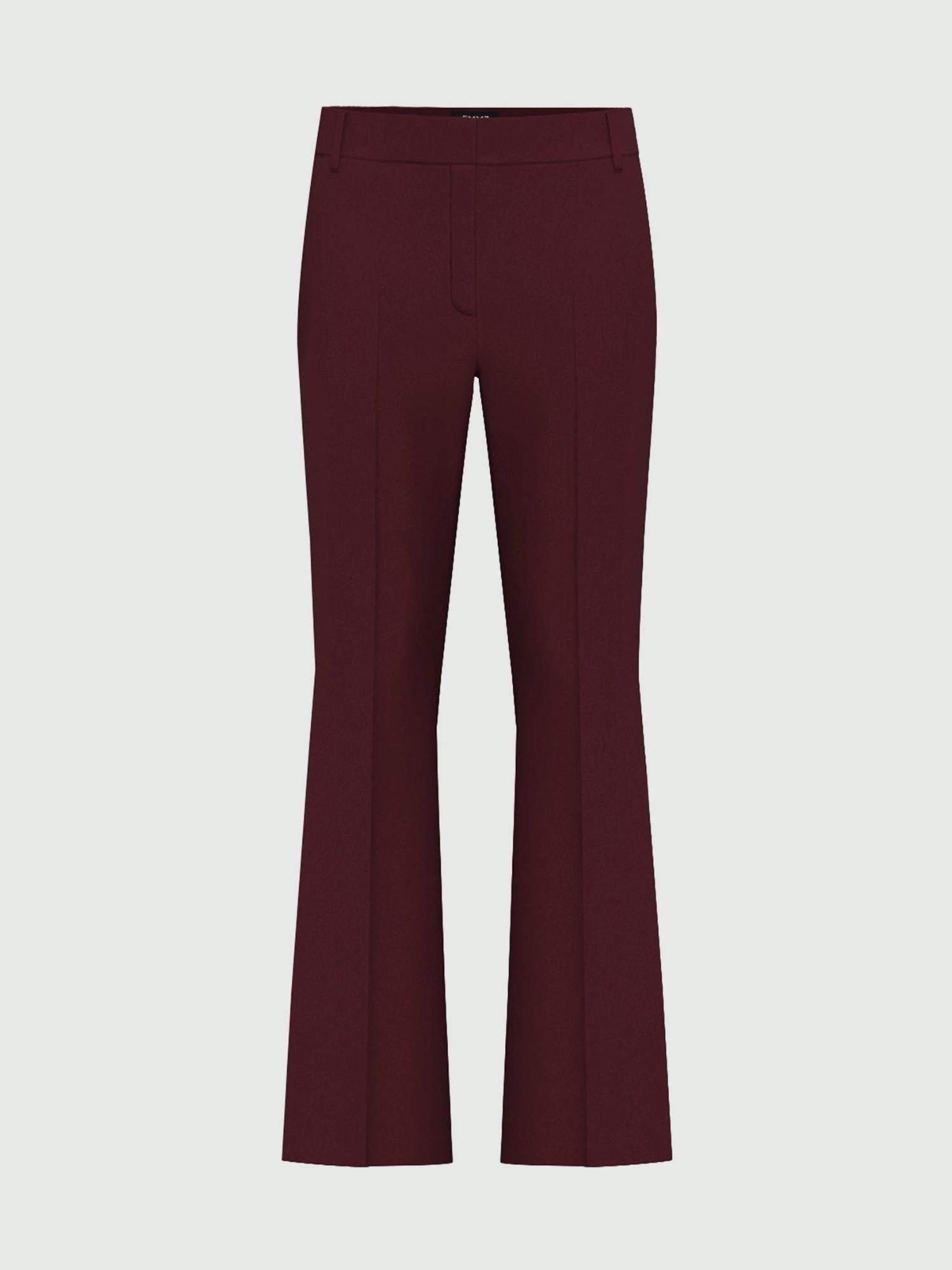 Emme Marella Pantalone dritto in jersey Donna Flare Bordeaux 2525786031200 002 EMME MARELLA 