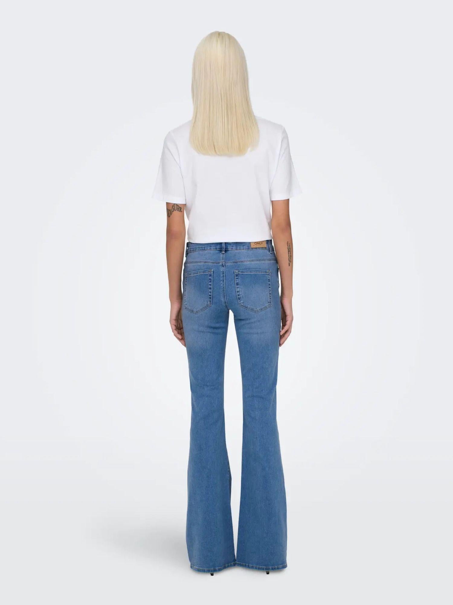 Only Jeans Donna Medium Blue Onlreese 15309845 Medium Blue Denim ONLY 