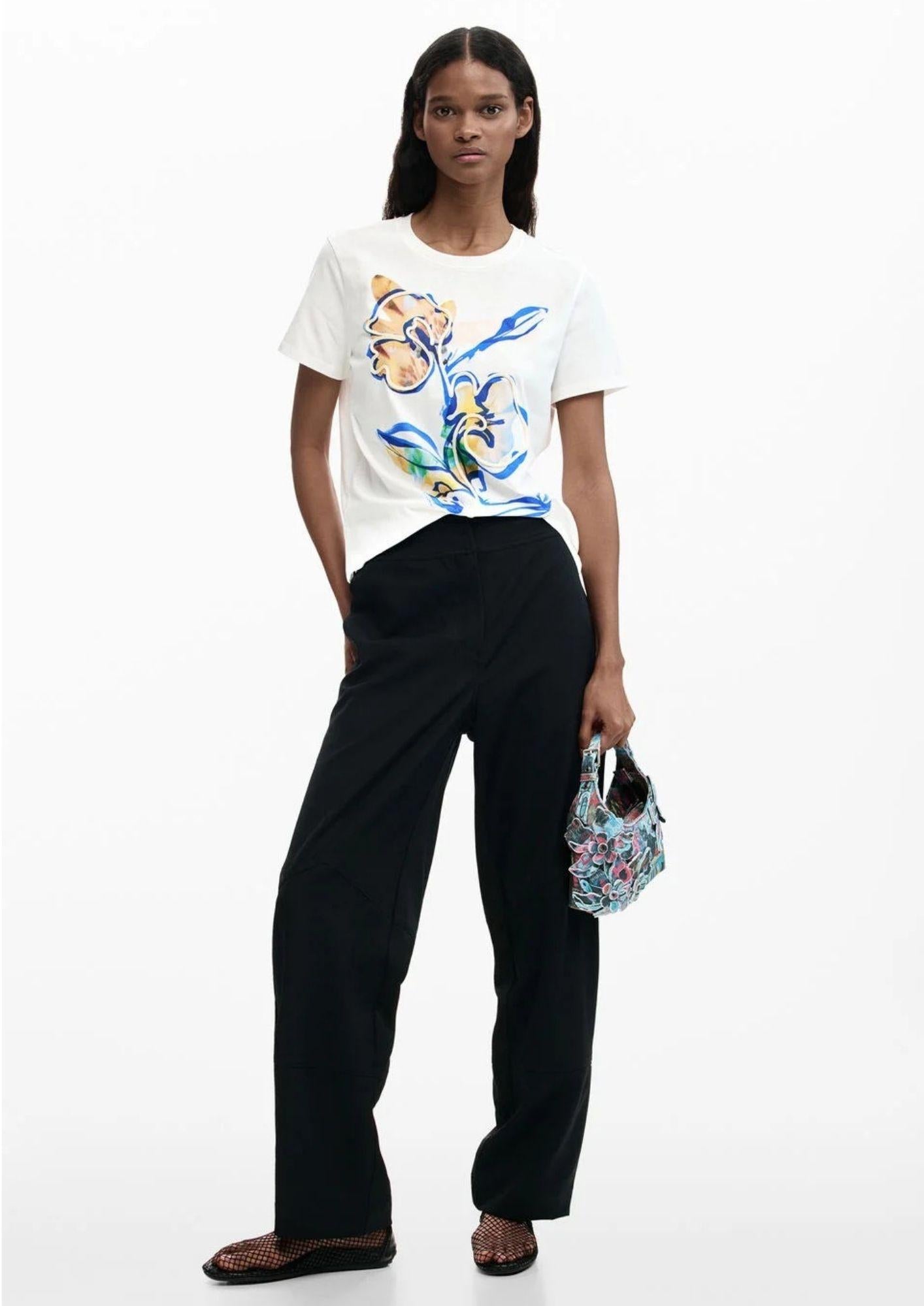 Desigual T-Shirt Donna Zuric Bianca 26SWTK38 1000 DESIGUAL 