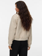 Vero Moda Giacca Invernale Donna Fortune Beige 10331816 Oatmeal melange VERO MODA 
