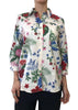 Emme Marella Women's Shirt Bobol Beige Sand Tropical Print
