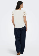 Jacqueline De Yong Top Donna Hannah Bianco 15312609 Cloud Dancer JACQUELINE DE YONG 