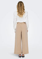 Only Pantalone Donna Marsa Beige Safari 15269628 Safari MELANGE ONLY 