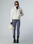 The North Face Giacca in Piumino con Cappuccio Donna Hyalite White Dune NF0A8E75 QLI THE NORTH FACE 