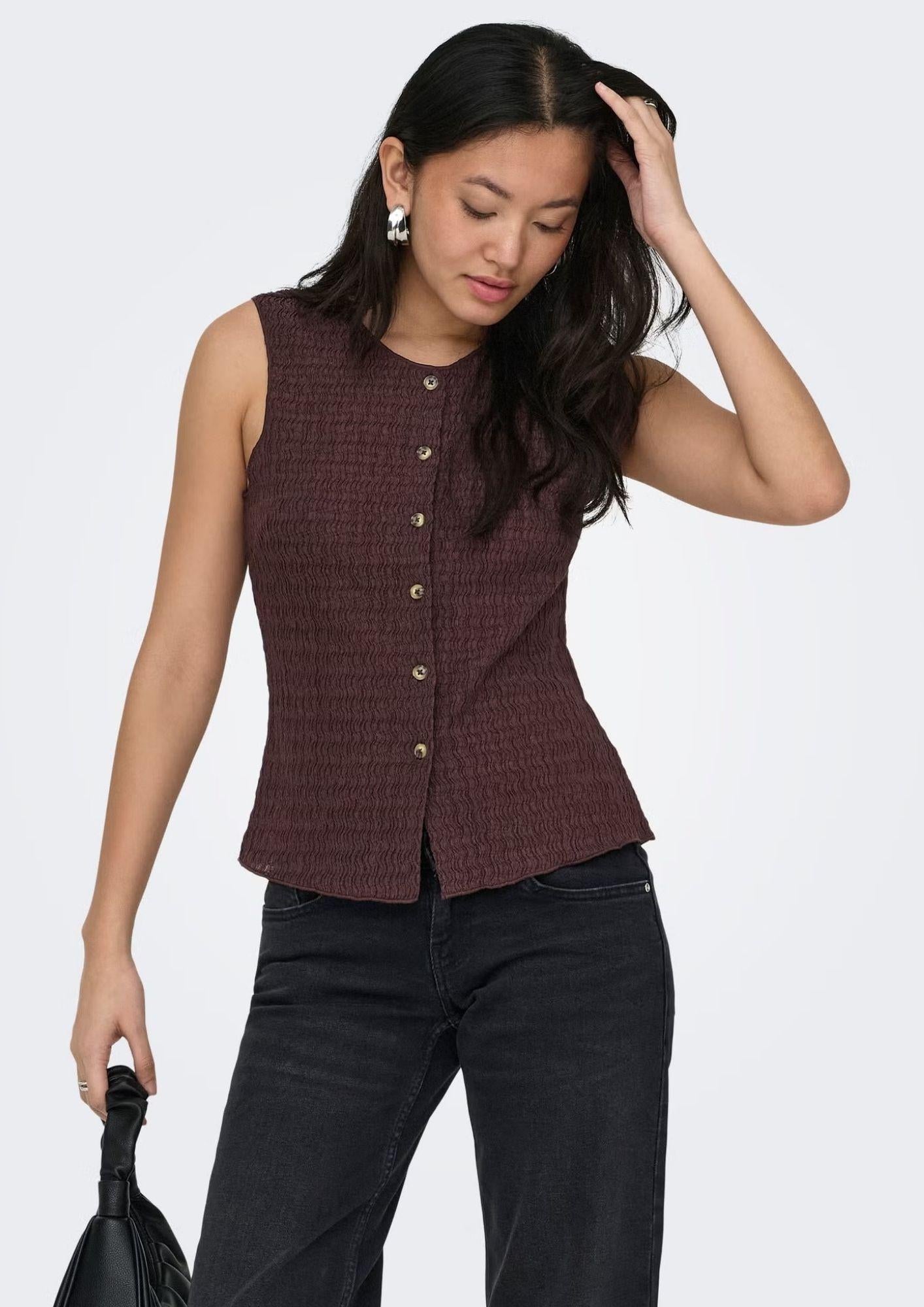 Only Top Donna Ilse Marrone 15374601 Deep Mahogany ONLY 