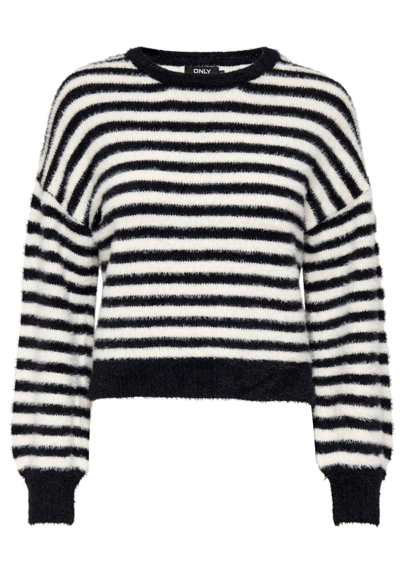 Only Maglione Donna Piumo Nero Egret 15235973 Black W. EGRET ONLY 