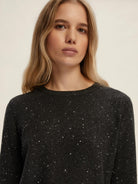 Emme Marella Maglia in filato comfy con paillette Ruth Donna Grigio Scuro 2525366352200 005 EMME MARELLA 
