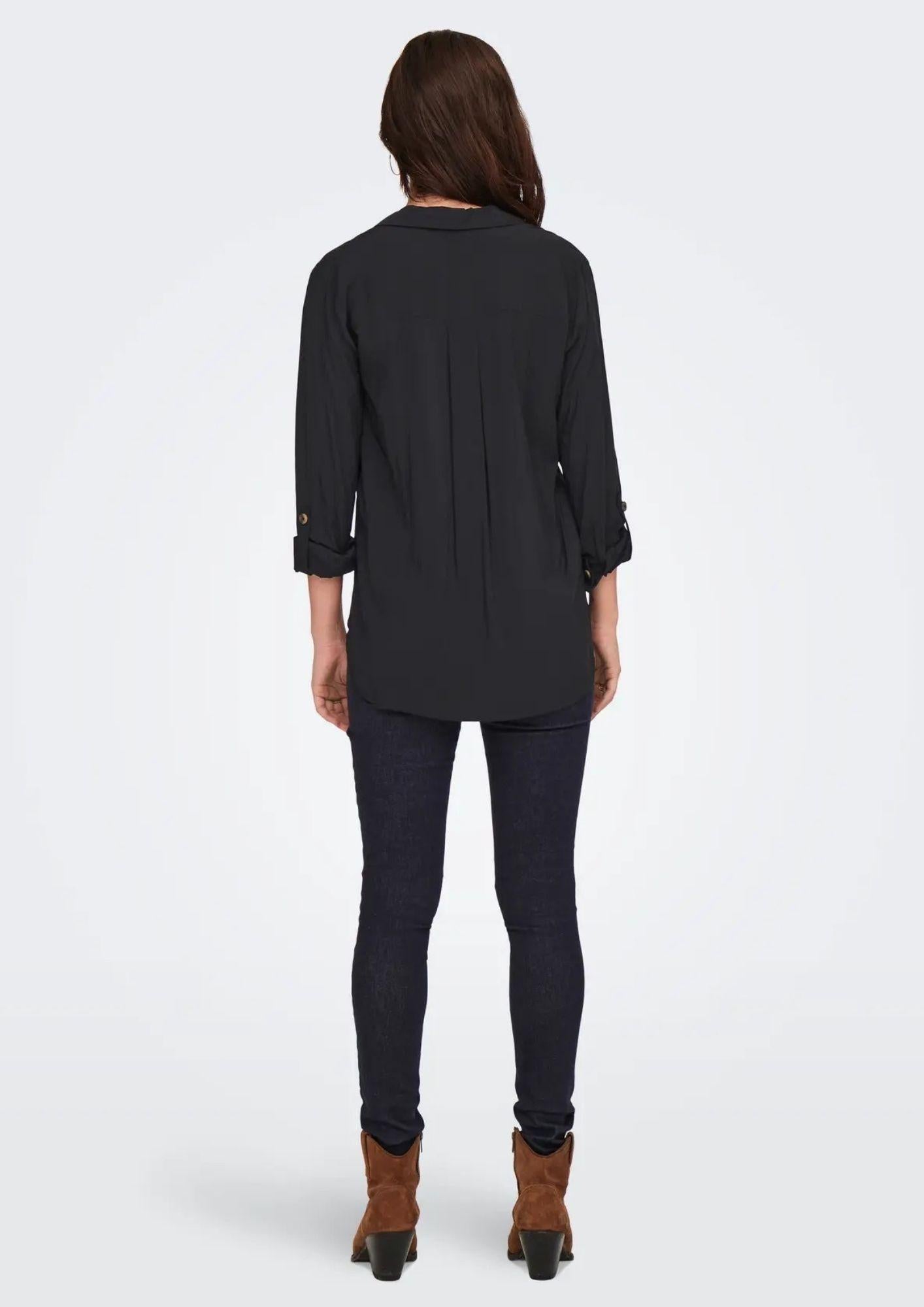 Jacqueline De Yong Camicia Donna Laurel Nera 15329311 Black JACQUELINE DE YONG 