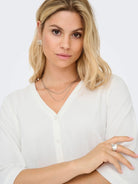 Jacqueline De Yong Camicia Donna Bianco Jdylion 15225654 Cloud Dancer JACQUELINE DE YONG 